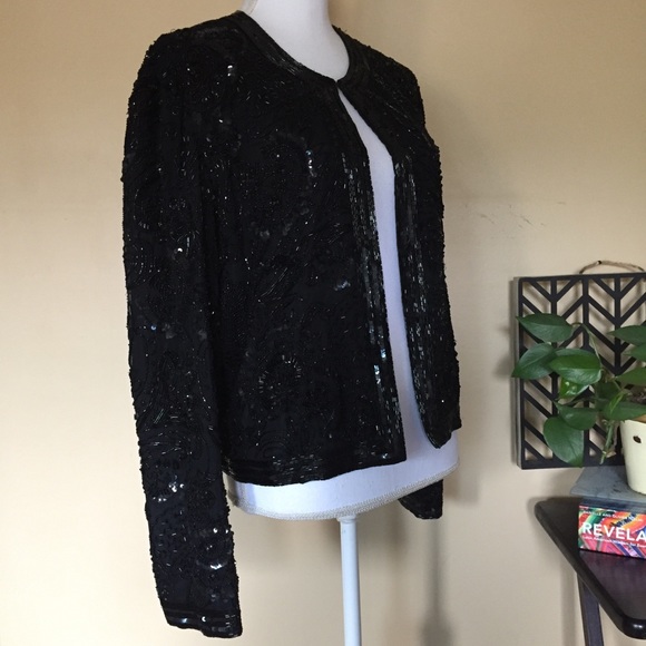 D’ore by Della Roufogali Sequin Silk Jacket - Picture 5 of 9
